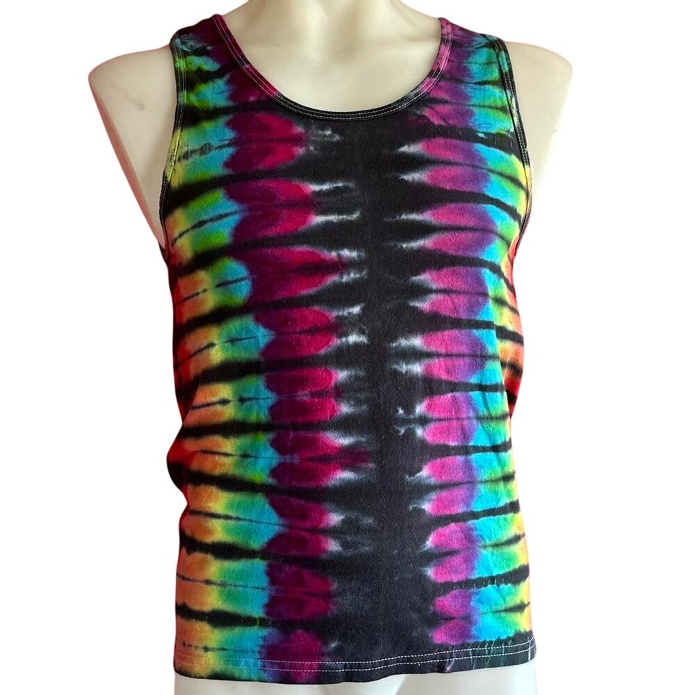 Brand New Tie Dye Rainbow Men’s Tank Top Size Large